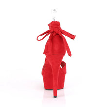 Cargar imagen en el visor de la galería, Tacones Pleaser DELIGHT-679 Rojo Faux Suede