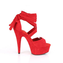 Cargar imagen en el visor de la galería, Tacones Pleaser DELIGHT-679 Rojo Faux Suede