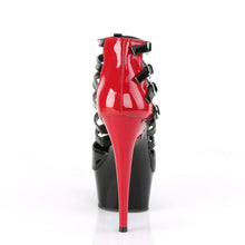 Cargar imagen en el visor de la galería, Tacones Pleaser DELIGHT-695 Negro Rojo Charol