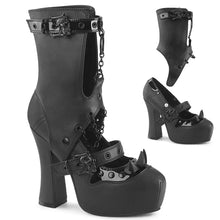 Carregar imagem no visualizador da galeria, Zapatos con plataforma Demonia DEMON-13 Negro Piel vegana