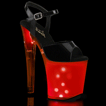 Carregar imagem no visualizador da galeria, Tacones Pleaser DISCOLITE-809 Negro Charol White