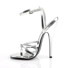 Load image into Gallery viewer, Tacones Devious DOMINA-108 Plata Pu