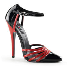 Cargar imagen en el visor de la galería, Tacones Devious DOMINA-412 Negro Rojo Charol