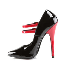 Cargar imagen en el visor de la galería, Tacones Devious DOMINA-442 Negro Rojo Charol