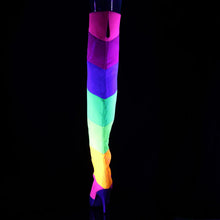 Carregar imagem no visualizador da galeria, Botas Pleaser Pink Label DREAM-3012RBG Rainbow Purpurina