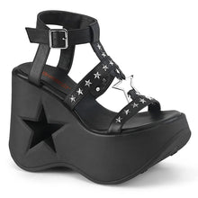 Load image into Gallery viewer, Sandalias Demonia DYNAMITE-12 Negro Piel vegana