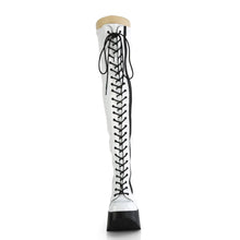Carregar imagem no visualizador da galeria, Botas (Over the Knee) Demonia DYNAMITE-300 Blanco Stretch Holo