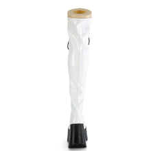 Carregar imagem no visualizador da galeria, Botas (Over the Knee) Demonia DYNAMITE-300 Blanco Stretch Holo