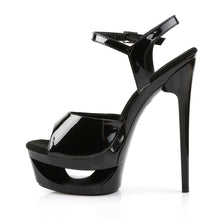 Cargar imagen en el visor de la galería, Tacones Pleaser ECLIPSE-609 Negro Charol