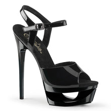 Cargar imagen en el visor de la galería, Tacones Pleaser ECLIPSE-609 Negro Charol