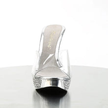 Cargar imagen en el visor de la galería, Tacones Fabulicious ELEGANT-401 Transparente Plata Cromo