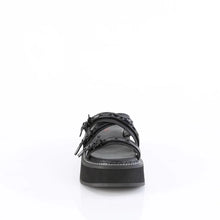 Cargar imagen en el visor de la galería, Sandalias Demonia EMILY-07 Negro Piel vegana-Holo Pat