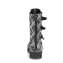 Carregar imagem no visualizador da galeria, Botas Demonia EMILY-322 Negro-Plata Faux Nubuck Leather
