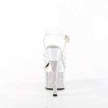 Load image into Gallery viewer, Tacones Pleaser ESTEEM-708DM Transparente Plata Cromo