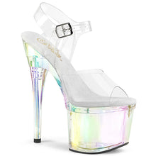 Cargar imagen en el visor de la galería, Tacones Pleaser ESTEEM-708RBP Transparente Hologram