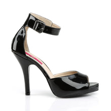Cargar imagen en el visor de la galería, Tacones Pleaser Pink Label EVE-02 Negro Charol