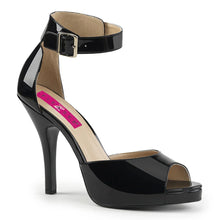 Cargar imagen en el visor de la galería, Tacones Pleaser Pink Label EVE-02 Negro Charol