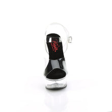 Cargar imagen en el visor de la galería, Tacones Pleaser EXCITE-608 Transparente Negro