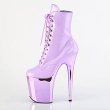 Load image into Gallery viewer, Pleaser FLAMINGO-1020 Boots - Lavender Patent / Lavender Chrome