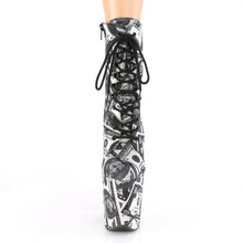 Cargar imagen en el visor de la galería, Tacones Pleaser FLAMINGO-1020DP Blanco Negro Fabric