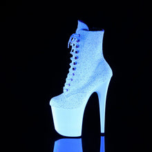 Carregar imagem no visualizador da galeria, Tacones Pleaser FLAMINGO-1020LG Neon Blanco Purpurina