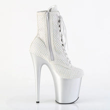 Cargar imagen en el visor de la galería, Tacones Pleaser FLAMINGO-1020RM Plata Faux Sude