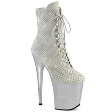 Cargar imagen en el visor de la galería, Tacones Pleaser FLAMINGO-1020RM Plata Faux Sude