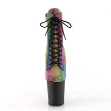 Carregar imagem no visualizador da galeria, Tacones Pleaser FLAMINGO-1020RS Rainbow Negro Mate