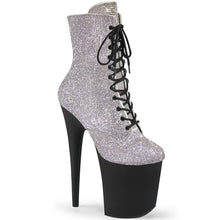 Cargar imagen en el visor de la galería, Tacones Pleaser FLAMINGO-1020RS Plata Black Mate