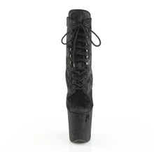 Carregar imagem no visualizador da galeria, Zapatos Pleaser FLAMINGO-1020WR Blk Shimmering Fabric/Blk