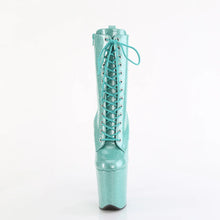 Cargar imagen en el visor de la galería, Tacones Pleaser FLAMINGO-1040GP Aguamarina Purpurina Charol