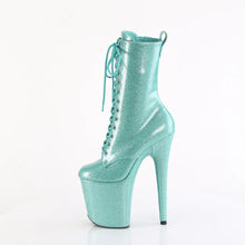 Cargar imagen en el visor de la galería, Tacones Pleaser FLAMINGO-1040GP Aguamarina Purpurina Charol