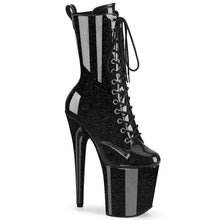 Cargar imagen en el visor de la galería, Tacones Pleaser FLAMINGO-1040GP Negro Purpurina Charol