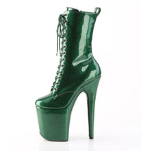 Carregar imagem no visualizador da galeria, Tacones Pleaser FLAMINGO-1040GP Emerald Verde Purpurina