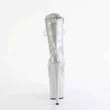 Cargar imagen en el visor de la galería, Tacones Pleaser FLAMINGO-1040GP Plata Purpurina Charol