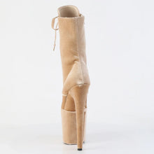 Cargar imagen en el visor de la galería, Tacones Pleaser FLAMINGO-1045VEL Crema Velvet M