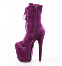 Cargar imagen en el visor de la galería, Tacones Pleaser FLAMINGO-1045VEL Morado Velvet