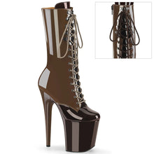 Carregar imagem no visualizador da galeria, Tacones Pleaser FLAMINGO-1054DC Moca Coffee Charol
