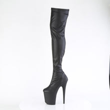 Cargar imagen en el visor de la galería, Botas Pleaser FLAMINGO-3000 - Negro piel sintética / Negro mate