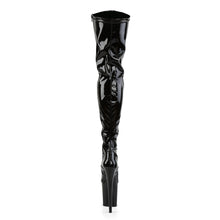 Carregar imagem no visualizador da galeria, Botas Pleaser FLAMINGO-3000 - Verniz preto elástico / Preto
