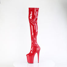 Cargar imagen en el visor de la galería, Botas Pleaser FLAMINGO-3000 - Rojo charol elástico / Rojo