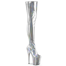 Cargar imagen en el visor de la galería, Tacones Pleaser FLAMINGO-3000HWR Plata Str. Holo