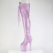 Cargar imagen en el visor de la galería, Tacones Pleaser FLAMINGO-3021GP Lilac Purpurina Charol