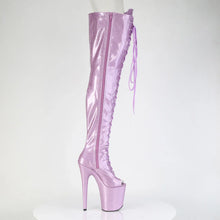 Cargar imagen en el visor de la galería, Tacones Pleaser FLAMINGO-3021GP Lilac Purpurina Charol
