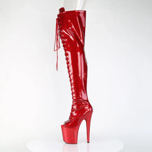 Cargar imagen en el visor de la galería, Tacones Pleaser FLAMINGO-3021GP Rojo Purpurina Charol