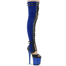 Cargar imagen en el visor de la galería, Tacones Pleaser FLAMINGO-3027 Azul Faux Suede