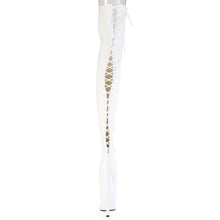 Cargar imagen en el visor de la galería, Tacones Pleaser FLAMINGO-3850 Blanco Str. Charol