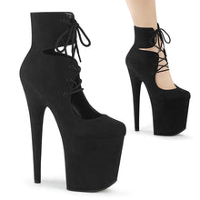 Carregar imagem no visualizador da galeria, Zapatos Pleaser FLAMINGO-800-22 Negro Faux Suede