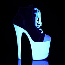 Cargar imagen en el visor de la galería, Tacones Pleaser FLAMINGO-800SK-02 Negro Canvas Neon