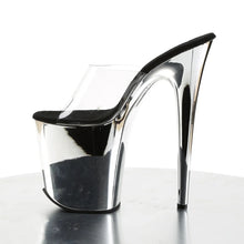 Carregar imagem no visualizador da galeria, Tacones Pleaser FLAMINGO-801 Transparente Plata Cromo
